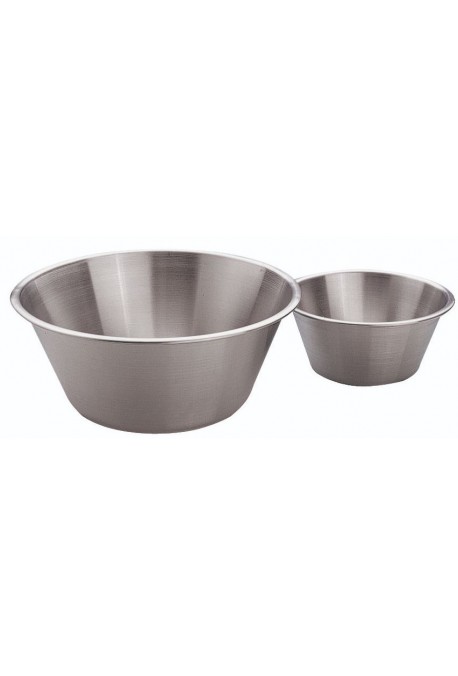 Bassine inox fond plat Ø20cm Poids : 0.250 kg