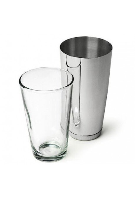 Shaker à cocktail 800 ml en inox et verre