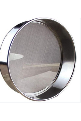 Tamis inox Ø10cm avec poignée gachette Poids : 0.450 kg