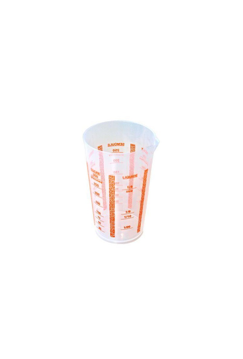 Verre doseur 0,5 l - Metaltex - Transparent - Plastique - Couteau - Achat &  prix