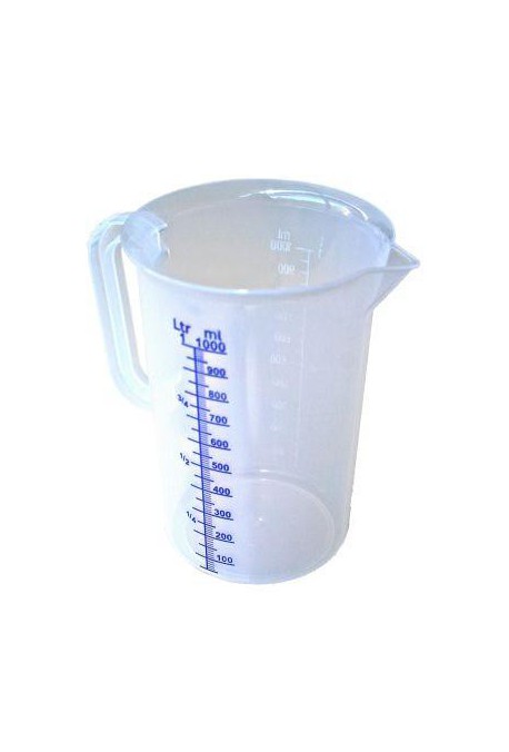 Verre doseur plastique avec poignée 1/4 l Poids : 0,150 kg