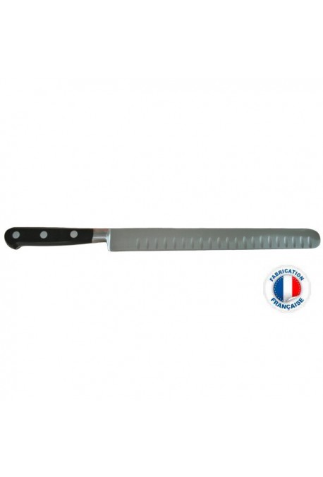 Couteau à jambon lame large alvéolée SABATIER IDEAL FORGE 25 cm Poids : 0,450 kg