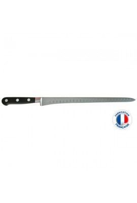 Couteau à saumon lame étroite alvéolée SABATIER IDEAL FORGE 30 cm Poids : 0,450 kg